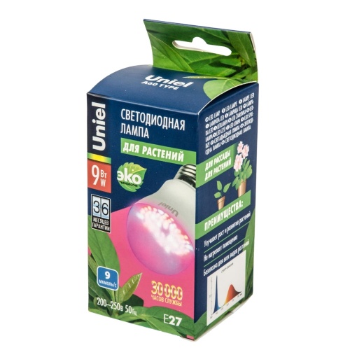 Лампа светодиодная д_растений LED-A60-9W_SPSB_10_50