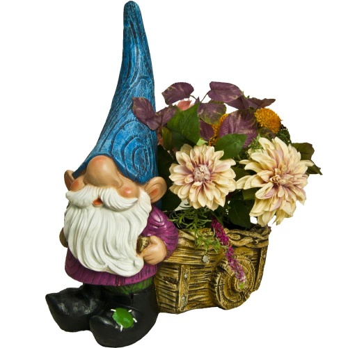 Фигура садовая ГНОМ ЕЛИСЕЙ С ТАЧКОЙ _1