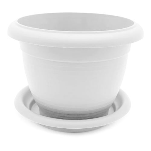 Горшок пласт ТЕРРА 4 л белый  _40