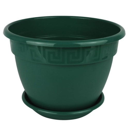 Горшок пласт АНТИК  1_6л малахит _35