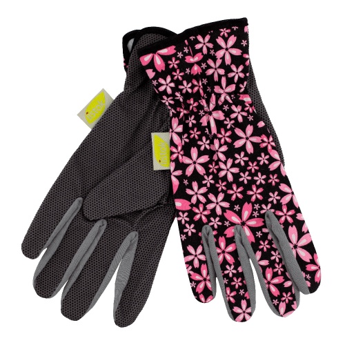 Перчатки сад LISTOK х/б с ПВХ розовый М /12/240