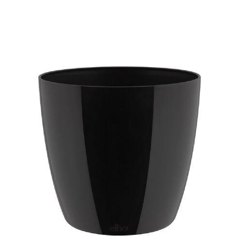 Кашпо пласт БРЮССЕЛЬ ДАЙМОНД кругл d16 МЕТАЛЛИК БЛЭК  _8