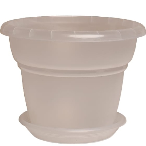 Горшок пласт МИЛАНО 4_5л прозрачный  _24