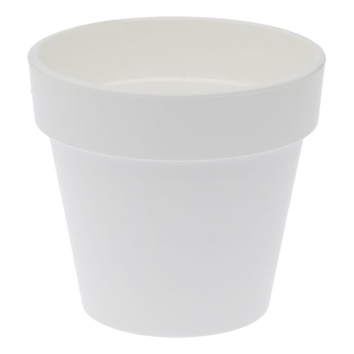Кашпо пласт ПОРТО  1л белое _15