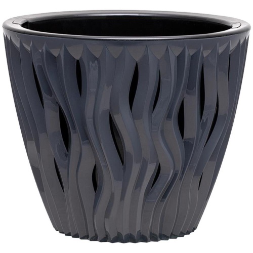 Кашпо пласт ВДОХНОВЕНИЕ 7_5л антрацит _6
