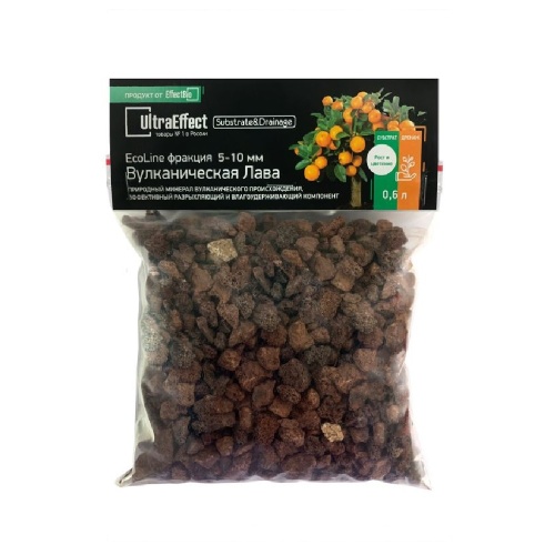 Лава вулканическая UltraEffect EcoLine фр  5-10мм 0_6л _20