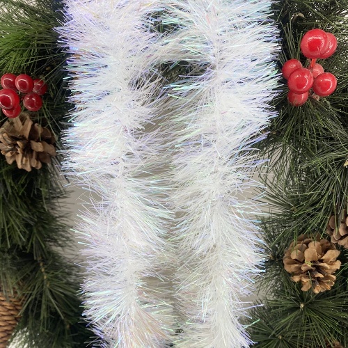 Мишура №26 Норка на проволоке 70мм_2м РАДУЖНАЯ _10_60