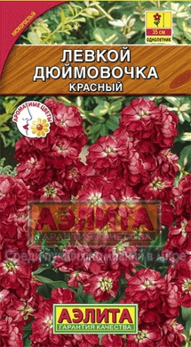 Левкой карликовый Дюймовочка красный 0_1гр  _10