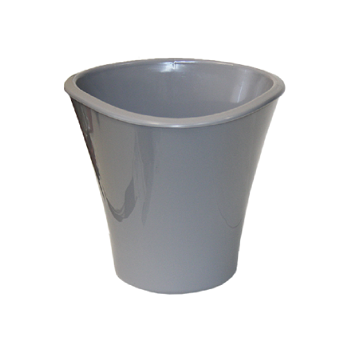 Кашпо пласт ЛАГУНА  0_6л серый шёлк  _24