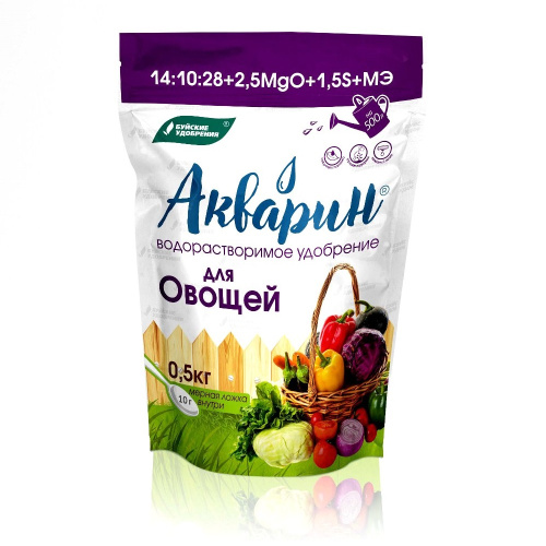 Удоб БХЗ Акварин _Для овощей_ 0_5кг(дой-пак) _12