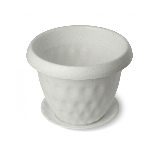 Горшок пласт Розетта  2_8л мрамор _14