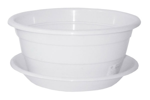 Кашпо пласт ФИАЛКА 0_5л белый _100