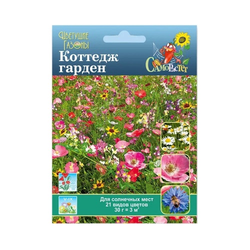 Газон цветущий Коттедж Гарден  30гр_10_100