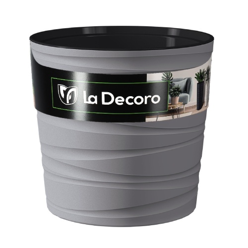 Кашпо пласт Модерн Мини 8л серый жемчуг_8