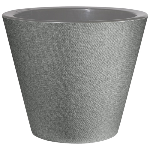 Кашпо пласт ДЕКОР КОТТОН 3л серый _8