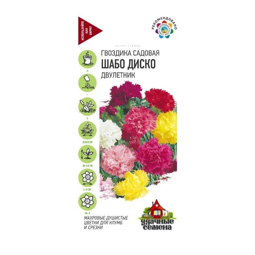 Гвоздика Шабо Диско смесь_Удачные семена  0_05гр_10