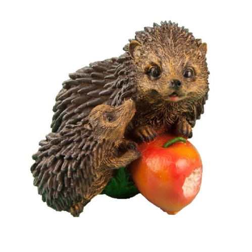 Фигура садовая ЕЖИК С ЕЖОНКОМ С ЯБЛОКОМ_ 1