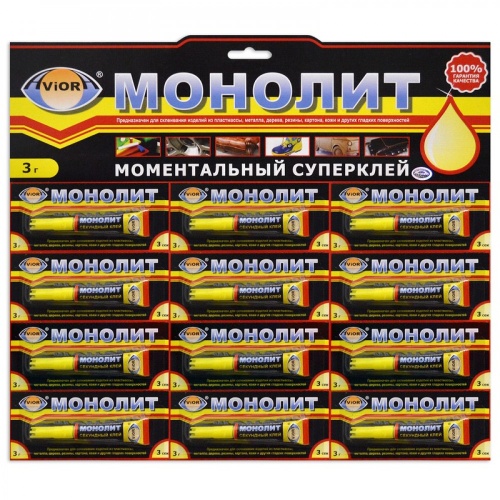 Клей-Супер AVIORA-МОНОЛИТ туба 3гр _12_288