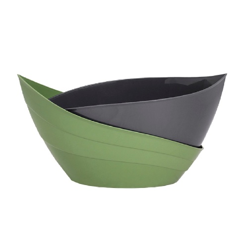 Кашпо пласт ГАРМОНИЯ 1_5л оливковый-антрацит _14