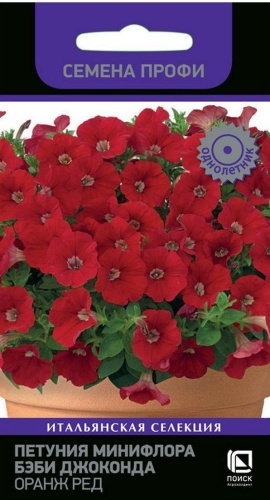 Петуния Бэби Джоконда Оранж ред минифлора  10шт_10