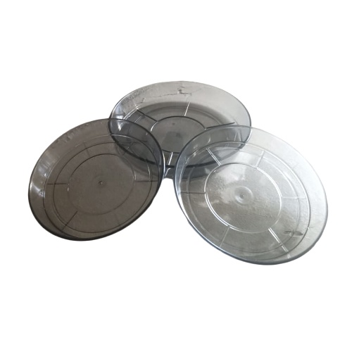 Поддон пласт d15 прозрачно-антрацитовый _30_12