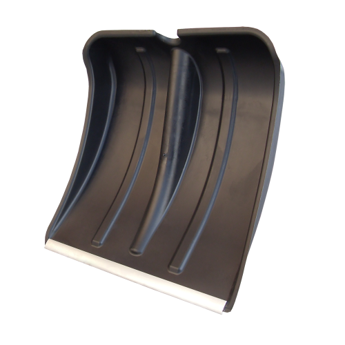 Лопата снег пластм. 380_365 Снежок с оц.планкой_ без черенка _10