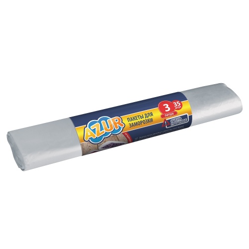 Пакеты AZUR для заморозки 35шт(26_40см_ 3л) _35