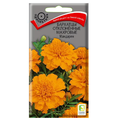 Бархатцы Мандарин отклоненные махровые  0_4гр_10