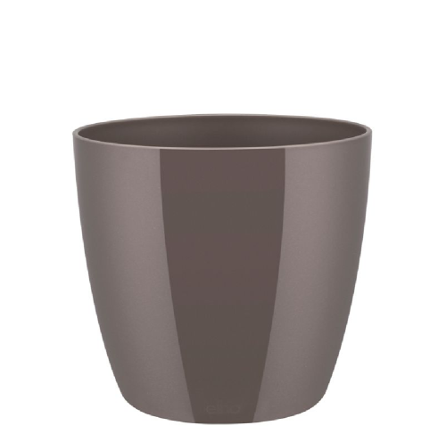 Кашпо пласт БРЮССЕЛЬ ДАЙМОНД кругл d14 ОЙСТЕР ПЕРЛ  _8