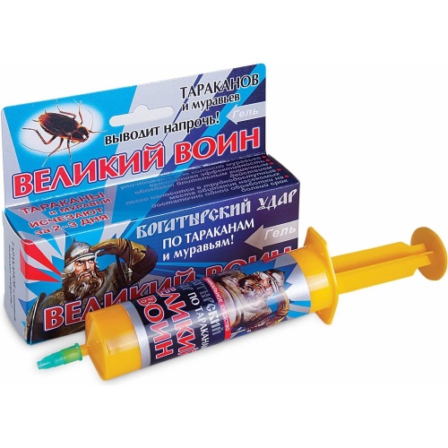 Гель ВЕЛИКИЙ ВОИН ВХ Тараканы 45 гр  _60
