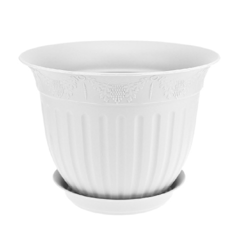 Горшок пласт ВИНОГРАД  4_0л белый  _10