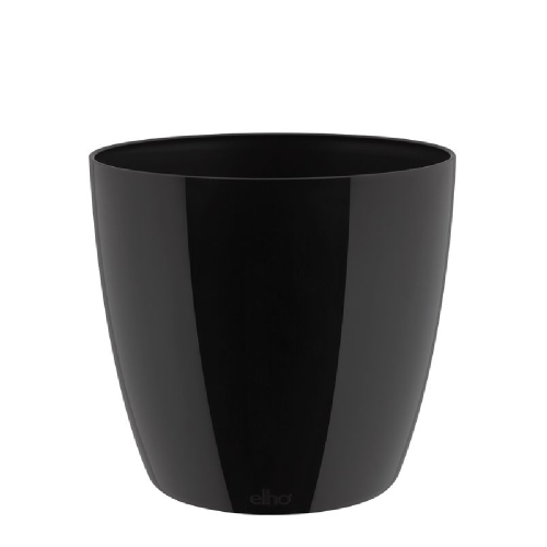 Кашпо пласт БРЮССЕЛЬ ДАЙМОНД кругл d22 МЕТАЛЛИК БЛЭК _3