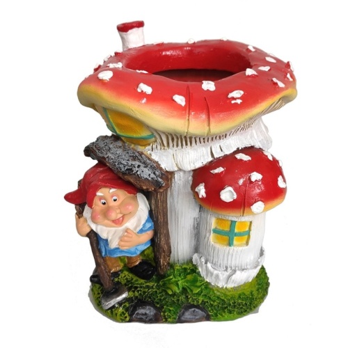 Фигура декоративная ГНОМ В ГРИБНОМ ДОМИКЕ КАШПО _1