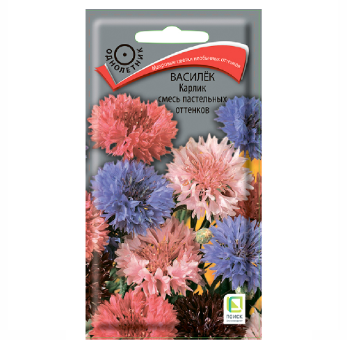 Василек Смесь пастельных оттенков карликовая  0_1гр_10