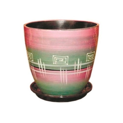 Горшок керам Бутон Браслет розовый 5_4л.   _2