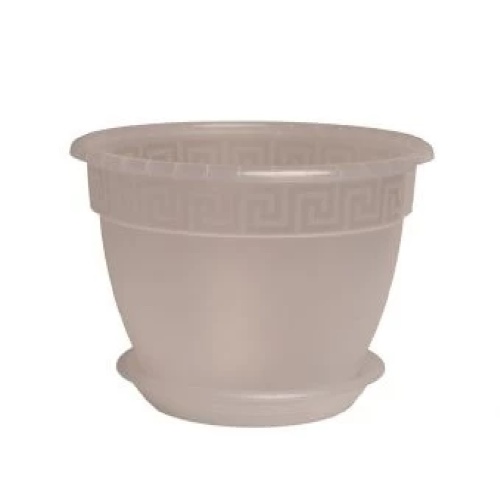 Горшок пласт АНТИК  3_6л прозрачный _35