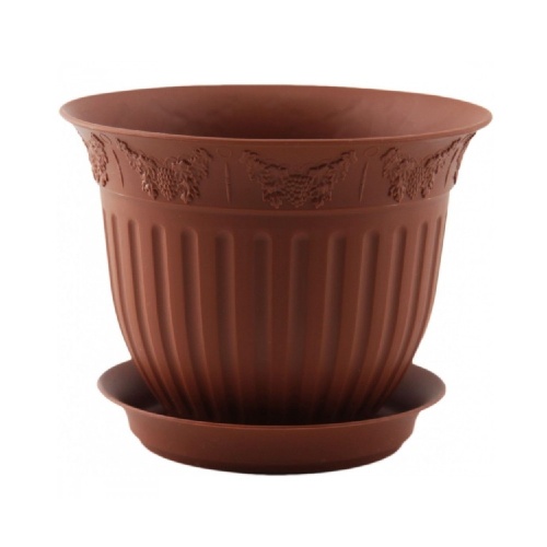 Горшок пласт ВИНОГРАД  4_0л терракот  _10
