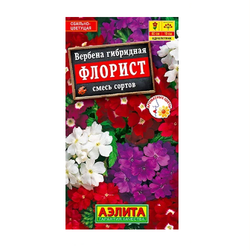 Вербена Флорист гибридная смесь окрасок 40шт_10