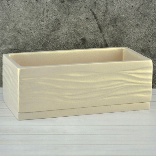 Горшок керам Волна-беж кактусник 1_3л_1