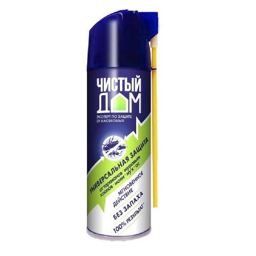 Аэрозоль от насек  ЧИСТЫЙ ДОМ 150мл _24_72