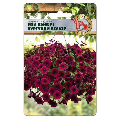 Петуния Изи Вейв F1 Бургунди Велюр каскадная  5шт_5_10