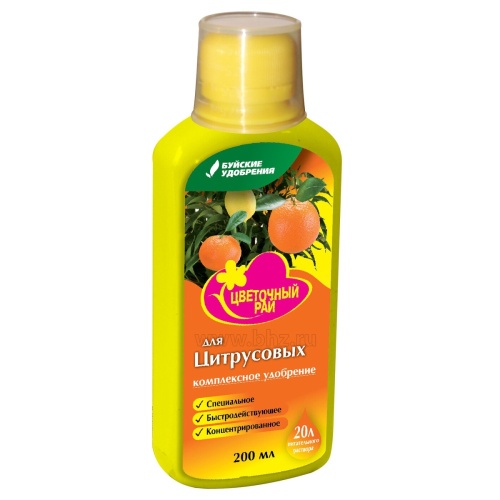 Удоб БХЗ _Цветочный рай_ для цитрусовых 0_2л  _12