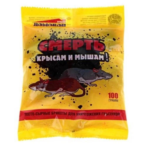 Брикет от грызунов ДОМОВОЙ 100гр сыр _40