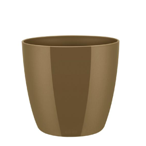 Кашпо пласт БРЮССЕЛЬ ДАЙМОНД кругл d16 ВЕЛВЕТ ГОЛД  _8