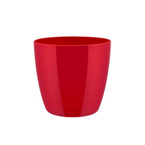 Кашпо пласт БРЮССЕЛЬ ДАЙМОНД кругл d25 ЛАВЛИ РЭД  _3