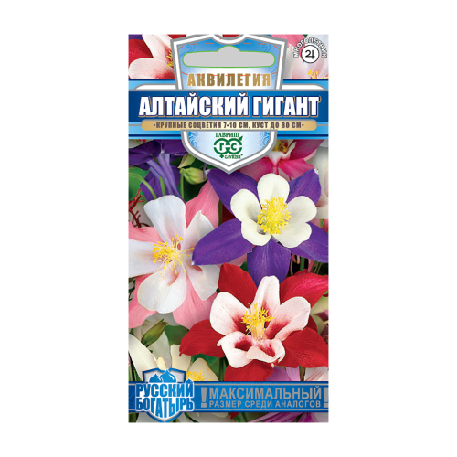 Аквилегия Алтайский гигант_Русский богатырь  0_05гр_10