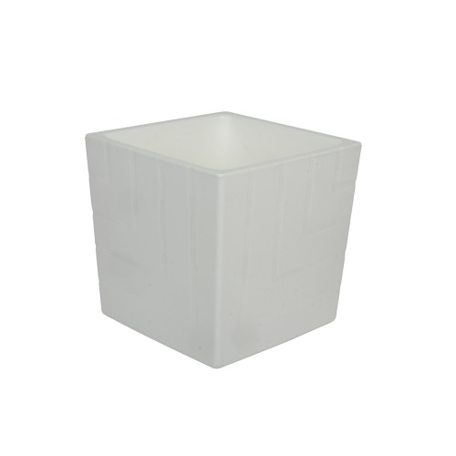 Горшок пласт КВАДРО 3_3л белый _8