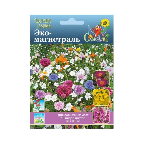 Газон цветущий Эко Магистраль  30гр_10_100