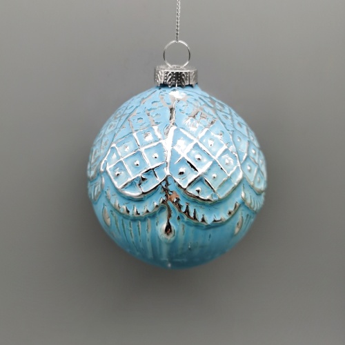 Набор елочных шаров d80мм_ голубой 12 шт_8
