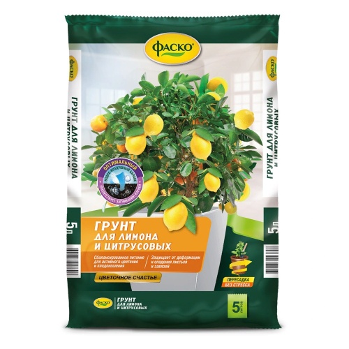 Грунт ЦВЕТОЧНОЕ СЧАСТЬЕ Для цитрусовых 5л  _5_315